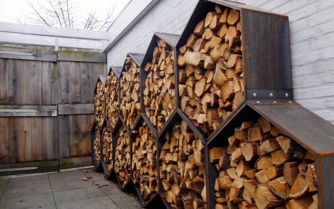Hexagonal storage for firewood
