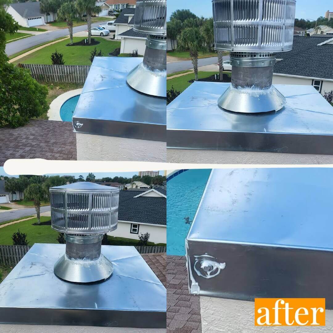 Chimney Repair Trussville Alabama - Before & After