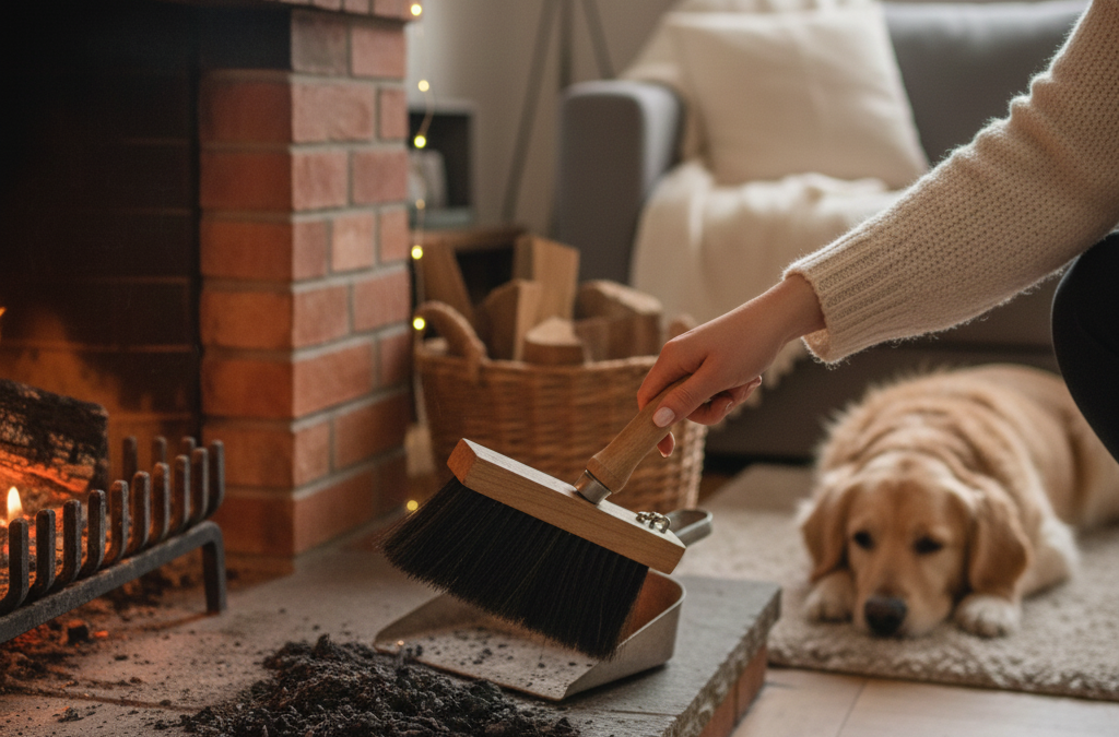 How to clean a fireplace?